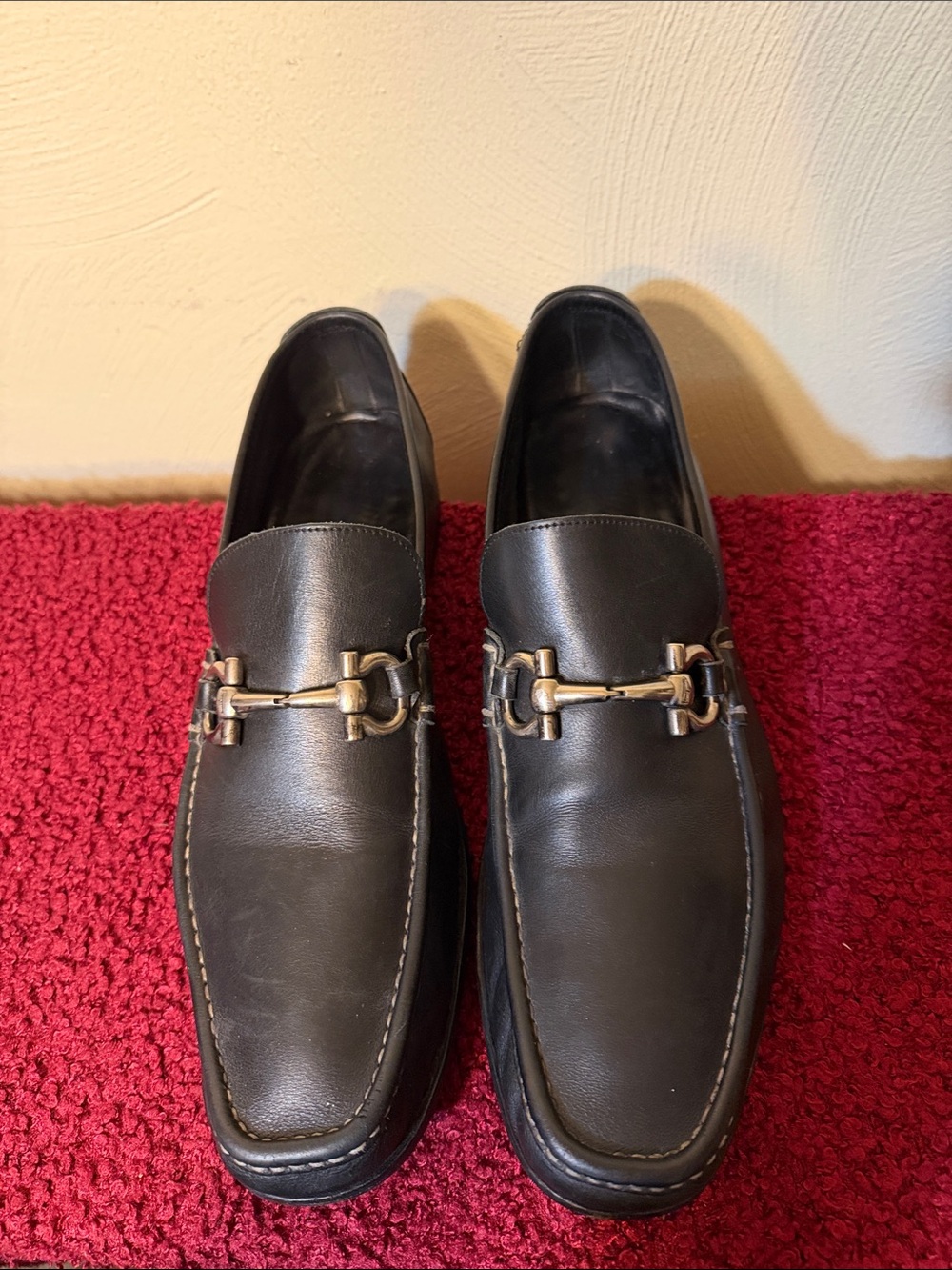 Salvatore Ferragamo Black Shoes size 13 D